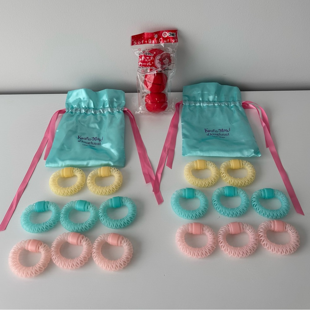 Japanese design heat-less hair curlers